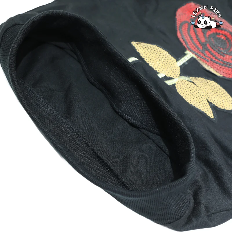 LEZONKIDS - Customized Girls' Clothing Long Sleeve Sequined Flower Hoodie Sets Winter Spring Fall Girls Clothing Sets Wholesale